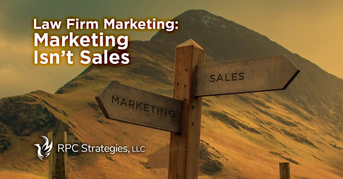 Marketing Isn't Sales, But It Should Lead to Sales